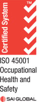 ISO 45001 Certification Badge