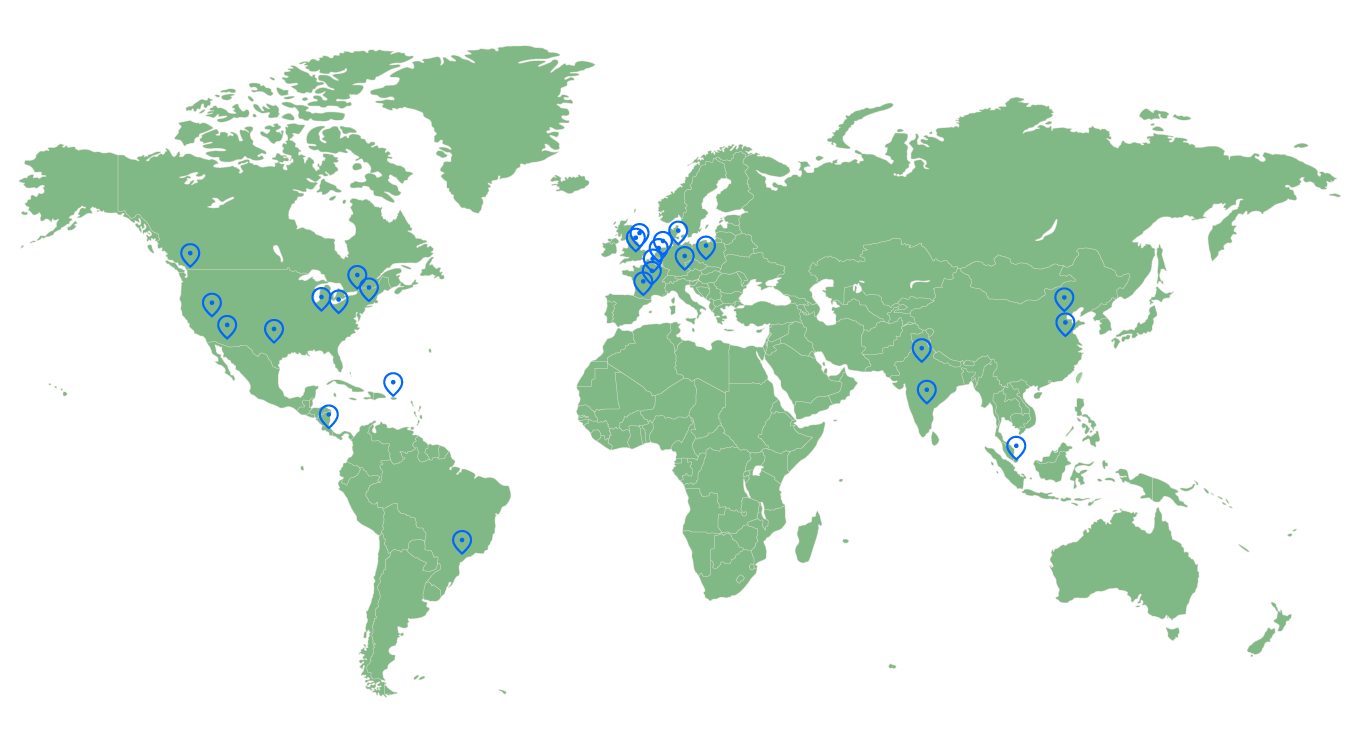 global location map