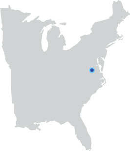 Map of US - Richmond, Virginia Location