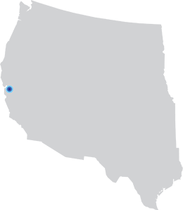 Map of US - Hayward, California Location