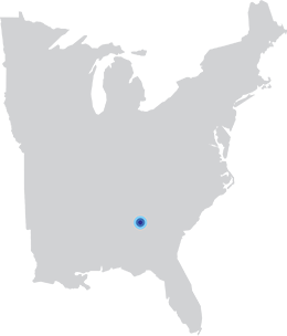 Map of US - Atlanta, Georgia Location