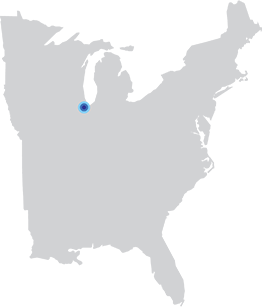 Map of US - Joliet, Illinois Location