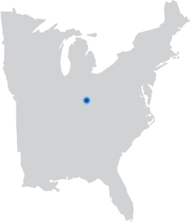 Map of US - Hebron, Kentucky Location
