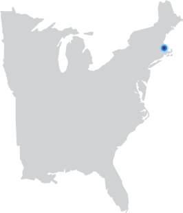 Map of US - Boston, Massachusetts Location